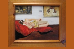 Asleep in the gallery